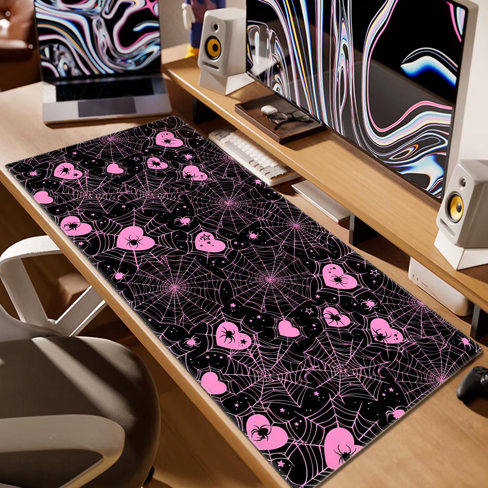 90x40 White or Pink Spiderweb  - Office Of Tech 评论和价格